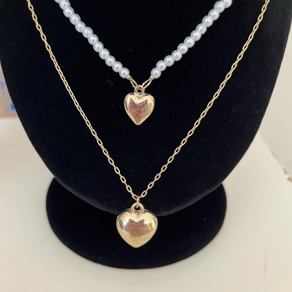 American Eagle Heart and Pearl Necklaces - Picture 3 of 3